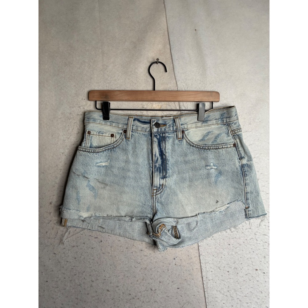 Pistola Denim Shorts Light Wash Distressed High Rise Size 30 P4452RLP-STZ